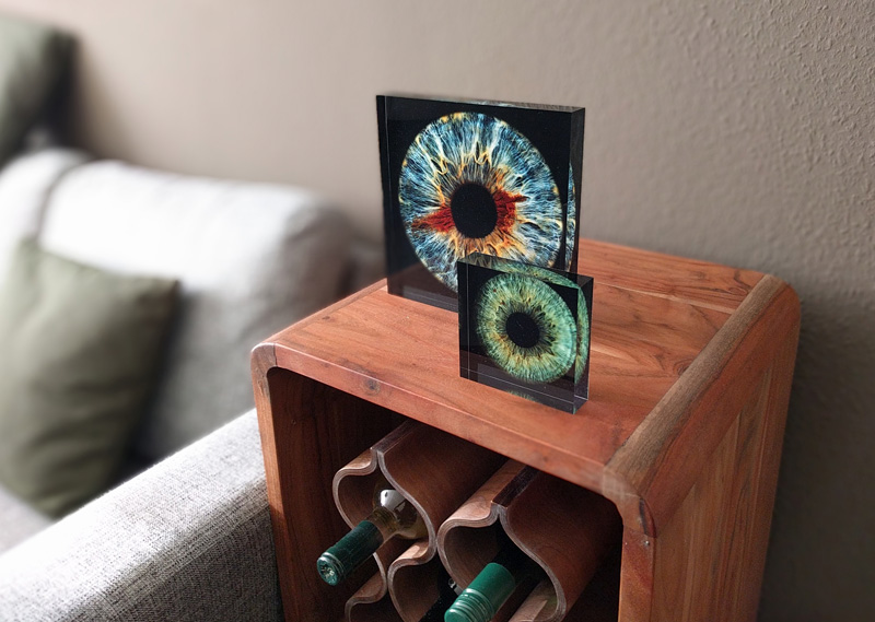 Fotoblock aus Acrylglas Eyesight Iris-Fotografie